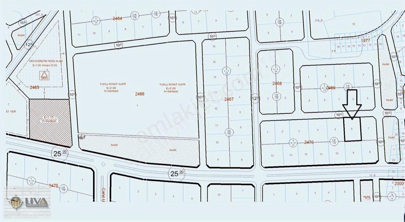 Kilis Merkez Mücahitler Satılık Konut İmarlı Kilis Liva Gayrimenkulden Üniversite Arkasında Satılık A-5 Arsa