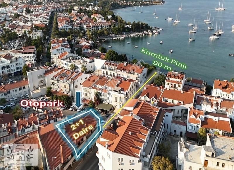 Datça İskele Kiralık Daire Marinden Datça Merkezde 2+1 Plaja 90m Emsalsiz Kiralık Daire