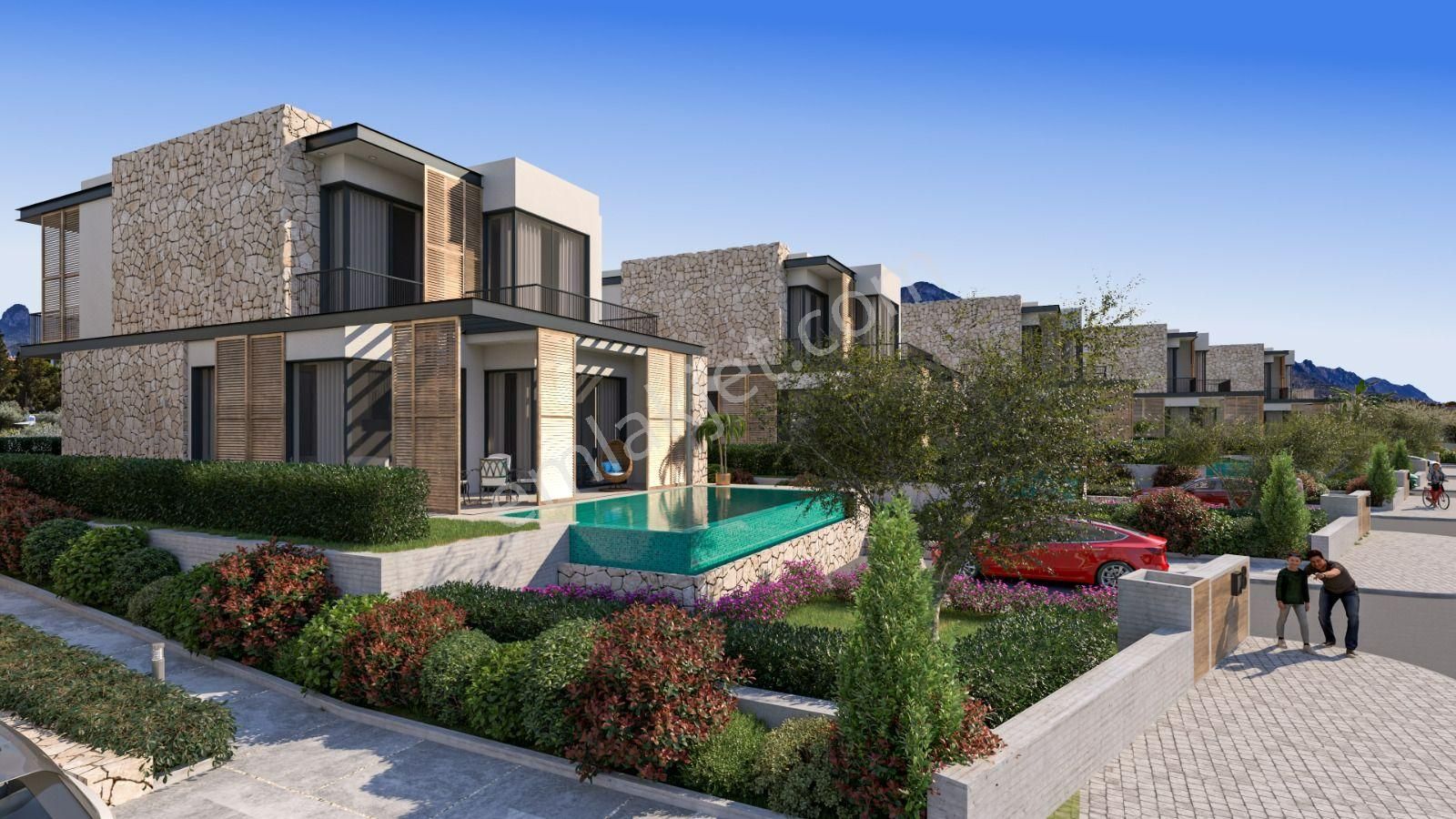 Girne Ozanköy’de Dağ Ve Deniz Manzaralı 6+1 Ve 4+1 Ödeme Planlı Projeden Satılık Villalar !!! - Görsel 2