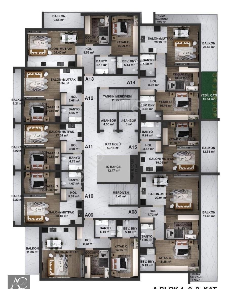 Merkezi Konumlu-manzara-güvenlık-havuz-otopark-bahçe-sosyal Alan-lüx Fırsat Daireler - Görsel 7