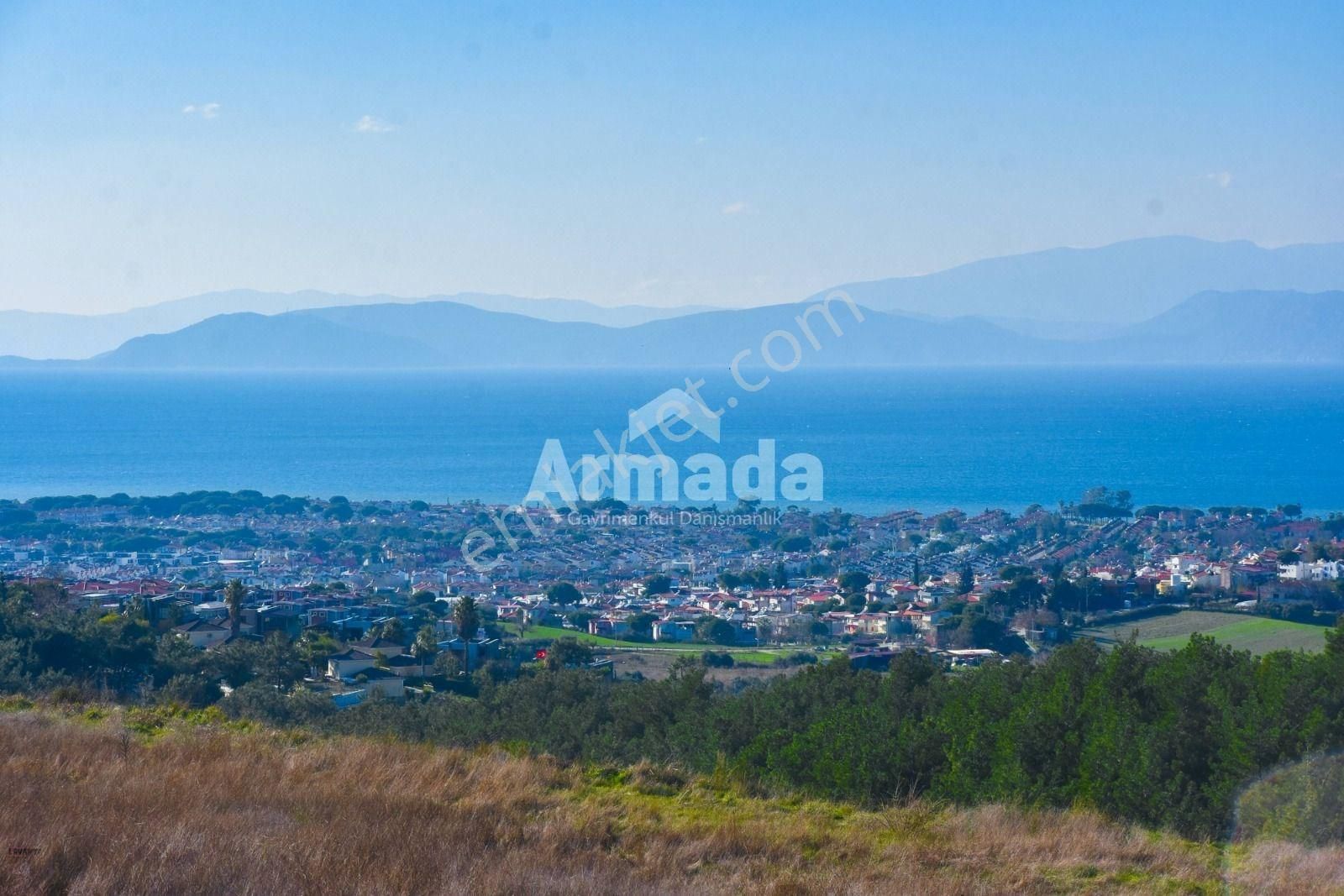 Kuşadası Soğucak Satılık Tarla SOĞUCAK'TA FULL DENİZ MANZARALI TARLA