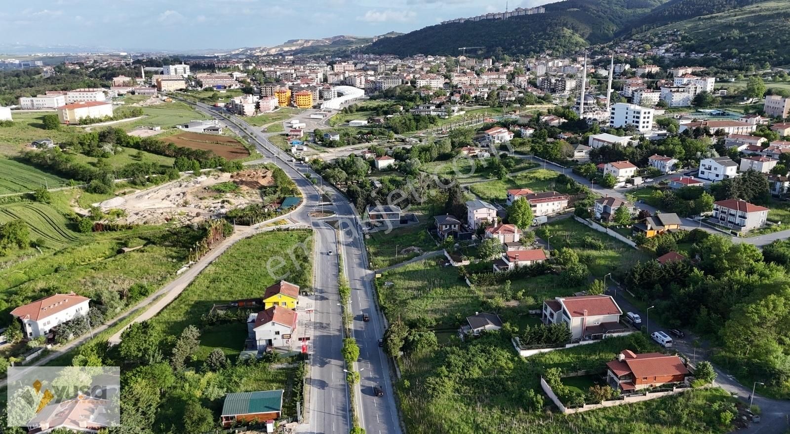 İstanbul Çatalca Satılık Ticari İmarlı Yuşa'dan Çatalca Kaleiçi'de 404m2 Cadde Cephe Projeli Arsa