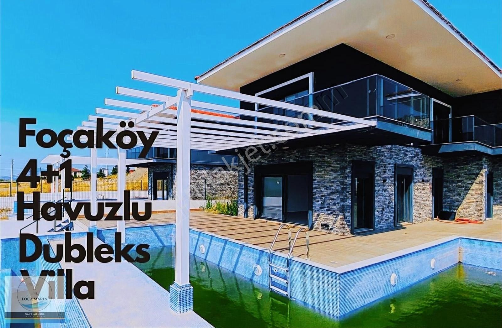 Foça Yenibağarası Satılık Villa FOÇA'DA MÜSTAKİL 618 M2 BAHÇE İÇERİSİNDE ÖZEL HAVUZLU 4+1 VİLLA