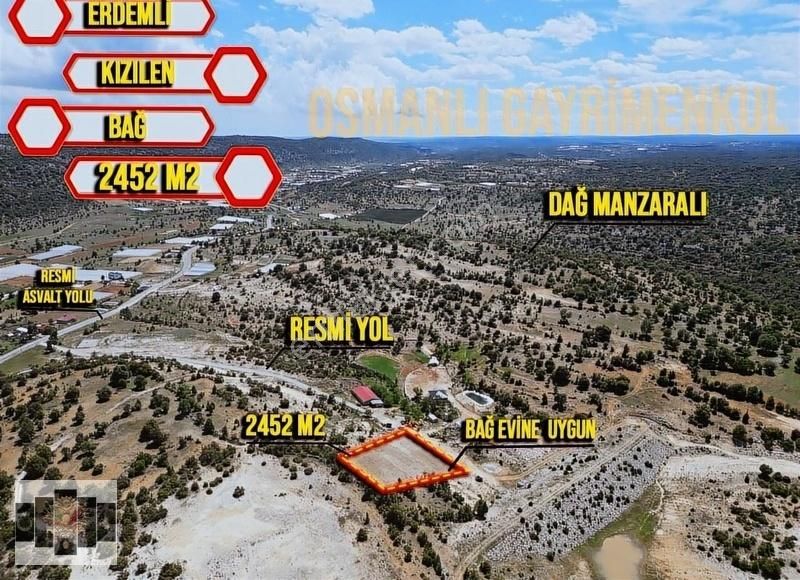 Erdemli Kızılen Satılık Konut İmarlı ERDEMLİ KIZILEN 2.500 M2 MÜSTAKİL EV YAPIMINA UYGUN ARSA