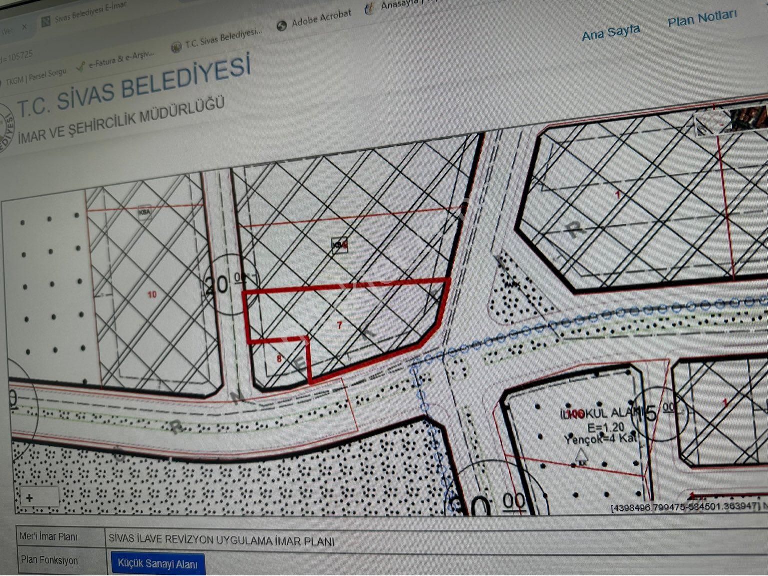 Sivas Sivas Merkez Satılık Ticari İmarlı GEZER EMLATAN SATILIK ARSA KADIBURHANETTİN