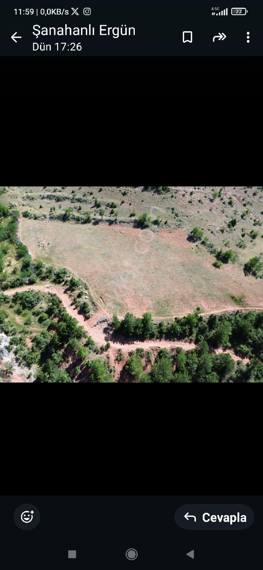 Hisarcık Karbasan Köyü (Karşıyaka) Satılık Tarla Çok Uygun Tarla Yerleşim Alanına Yakın