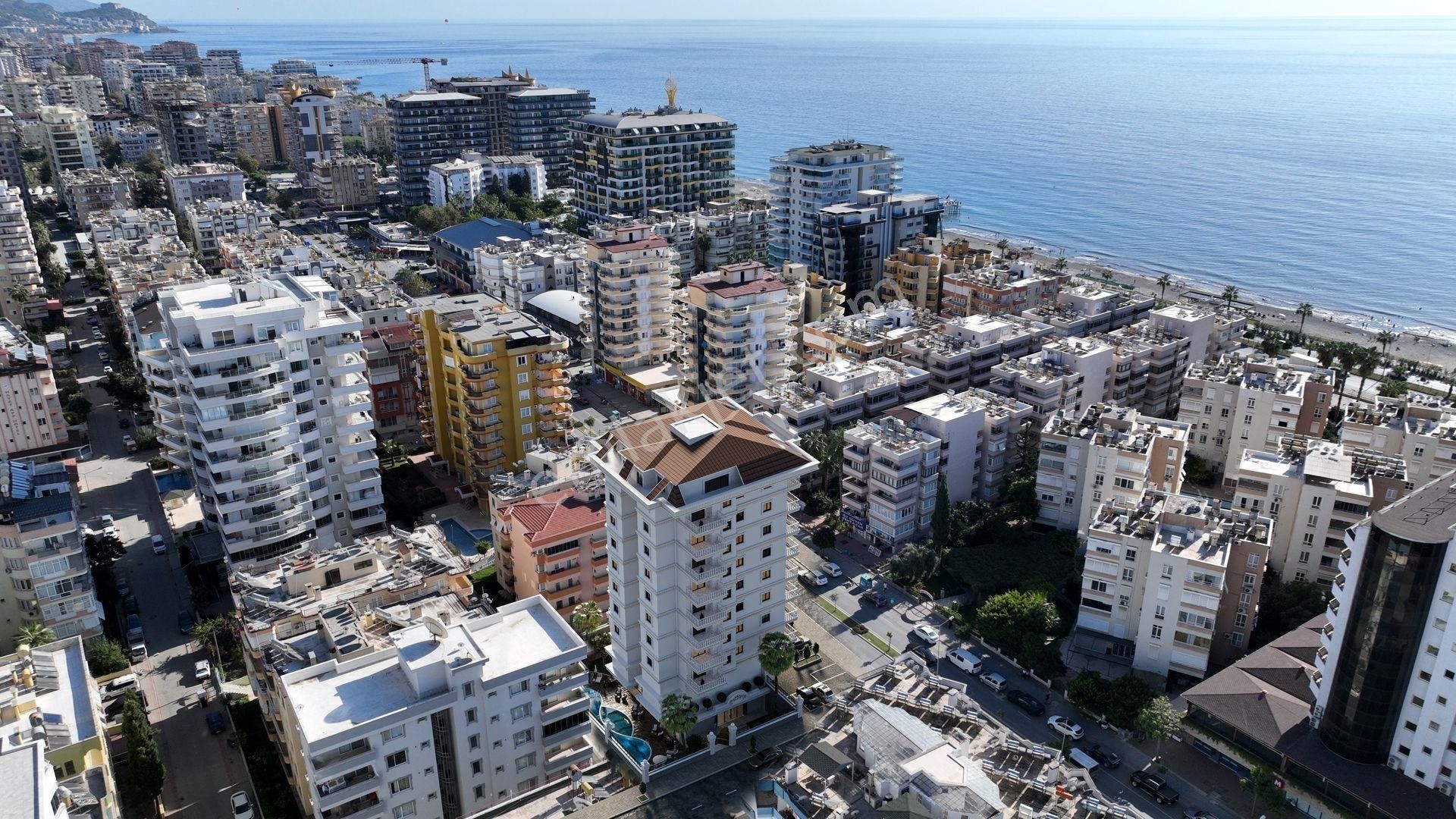 Alanya Mahmutlar Satılık Daire Kurt Safir Flower Sitesi, Deniz Manzaralı, Projeden 2+1 Daire