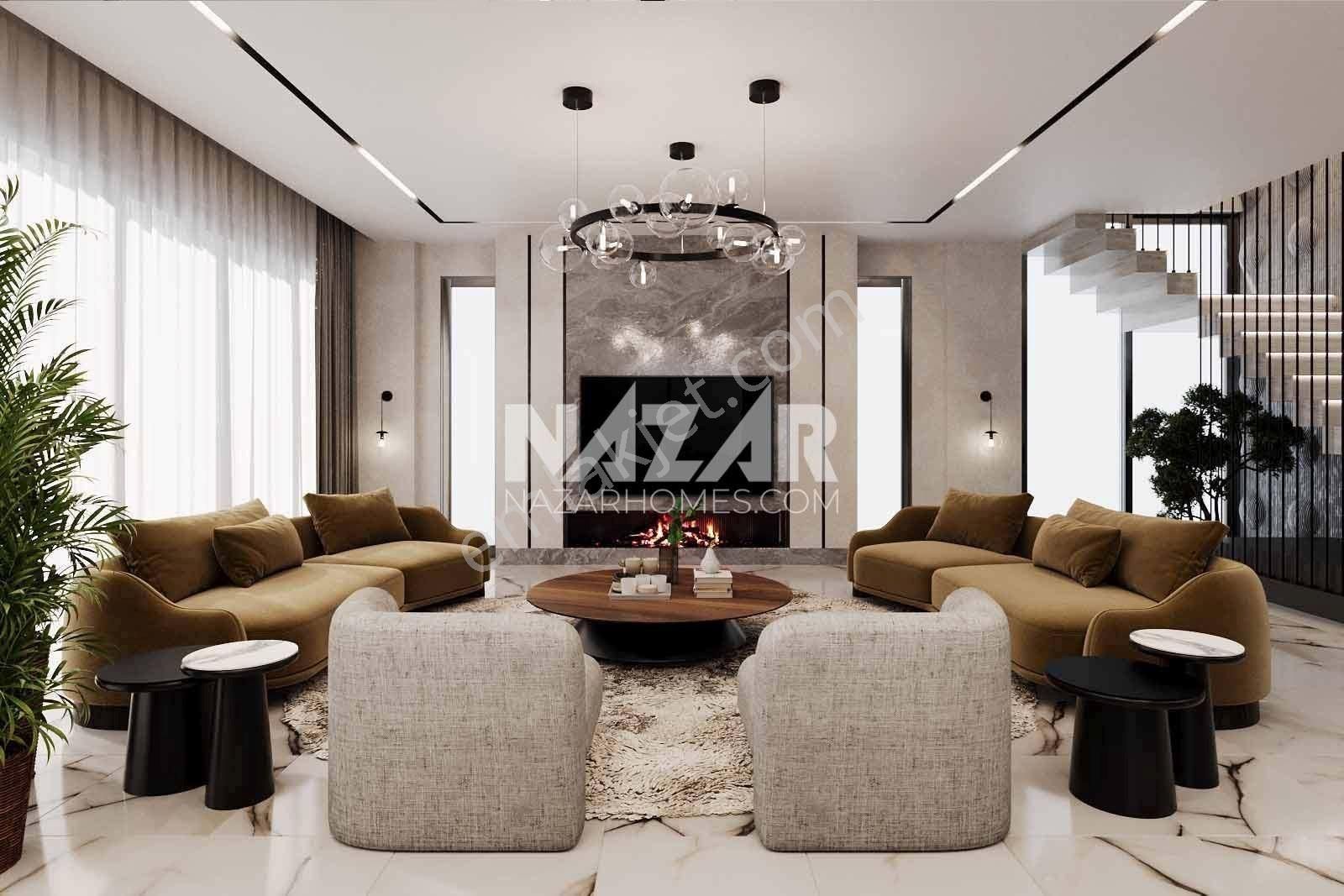 Kestel Yaylalı'da Kale Ve Deniz Manzaralı Lüks Villa - Görsel 14