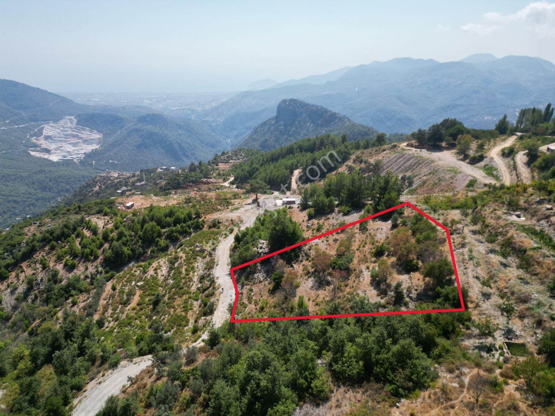 Alanya Bademağacı Satılık Tarla  BADEMAĞACI MAH. DENİZ VE DOĞA MANZARALI SATILIK 2190 M2 TARLA