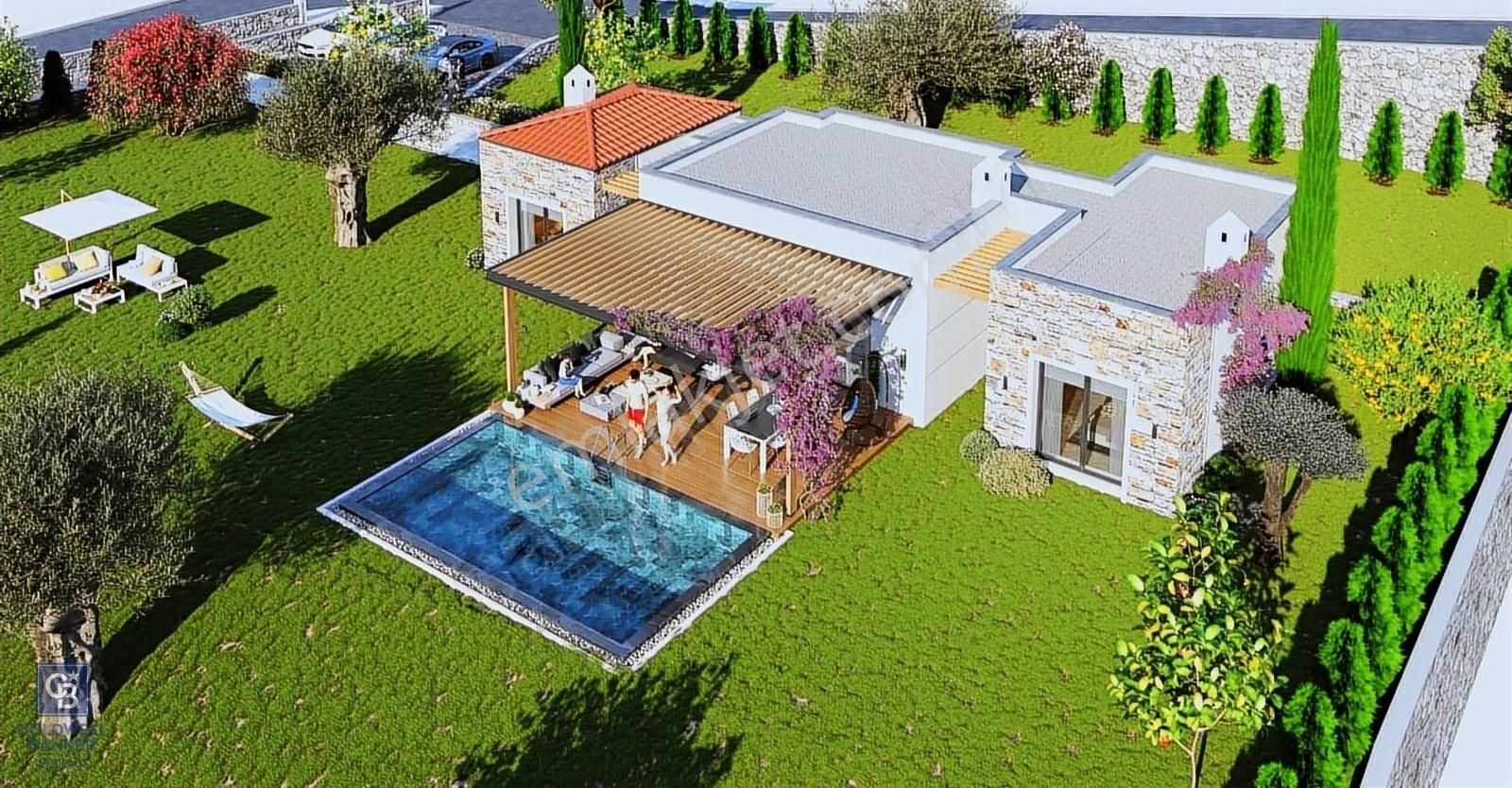 Bodrum Kızılağaç Satılık Villa Kızılağaç'ta, geniş bahçeli, müstakil havuzlu, tek katlı villa