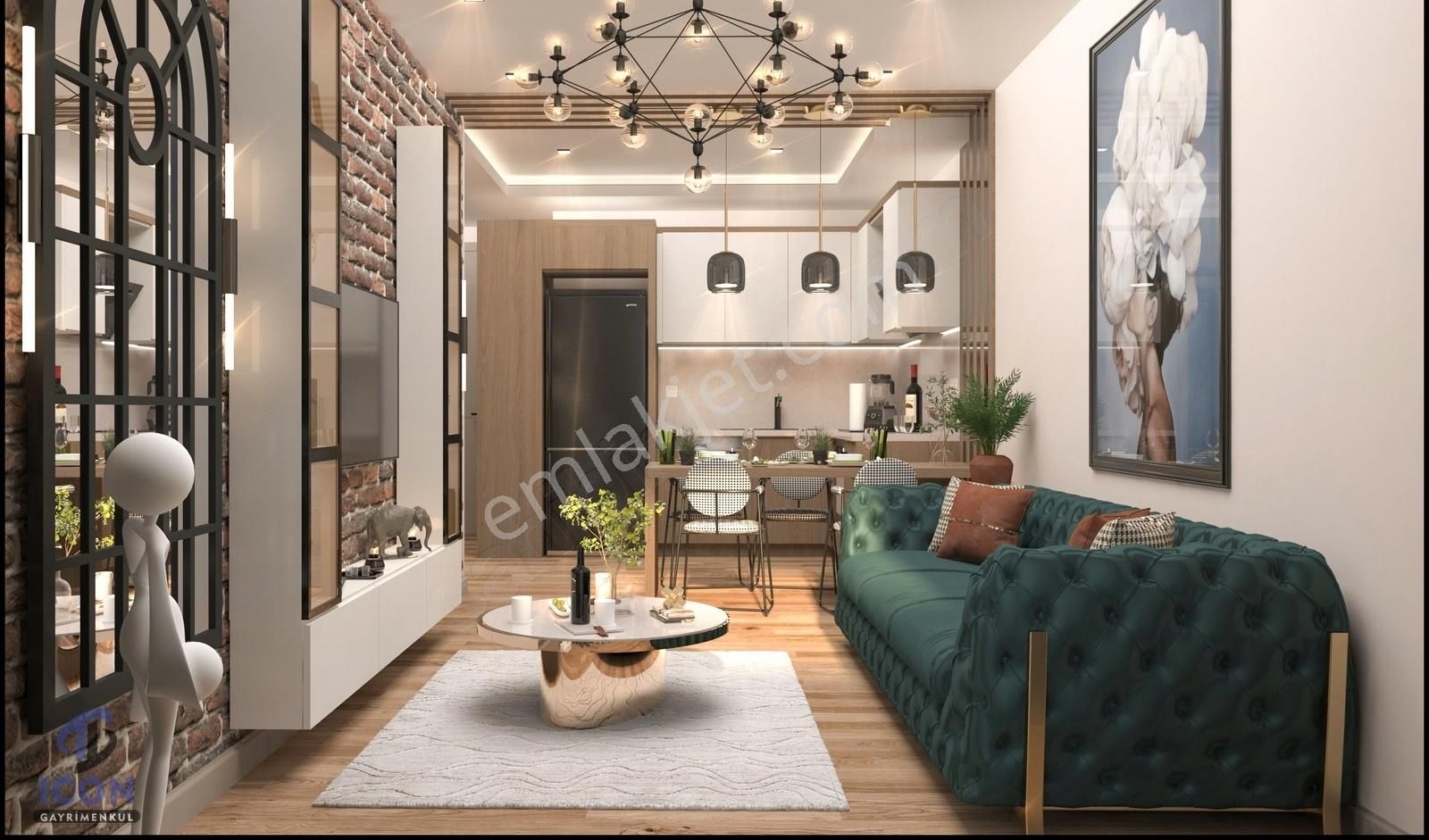 Yenişehir Çiftlikköy Satılık Daire ICON'DAN ÇİFTLİKKÖYDE LUX CONCEPT MARKA PROJEDE GENİŞ 1+1