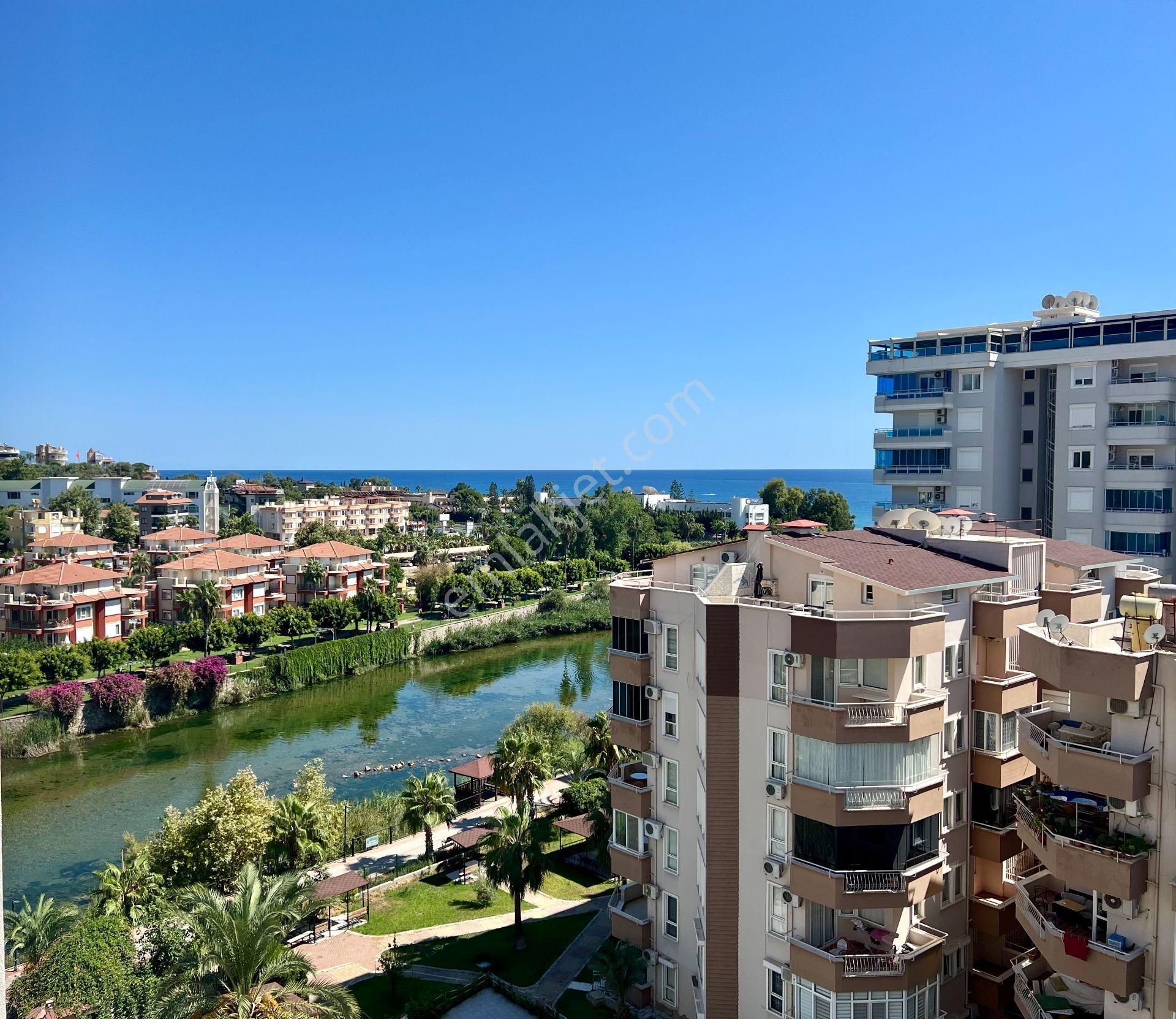 Alanya Tosmur Satılık Daire Duplex 3+1 with unique river and sea view 