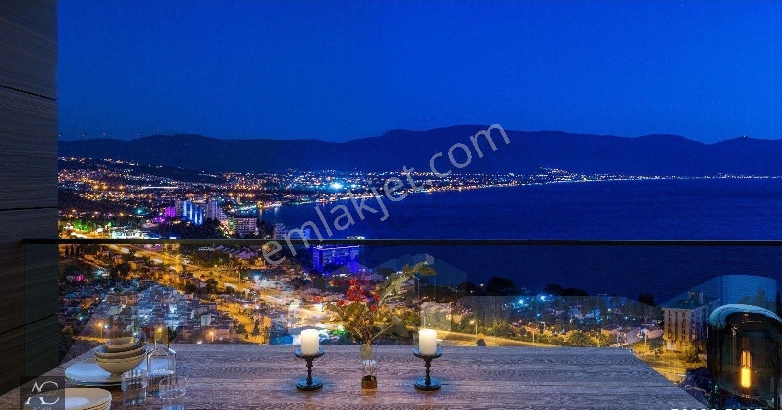 Kuşadası Değirmendere Satılık Residence FULL MANZARA-GUVENLIK-SOSYAL ALANI-OTOPARK-BAHÇE-YERDEN ISITMA-BAHÇE-MODERN-ULTRA LÜX-168 M2