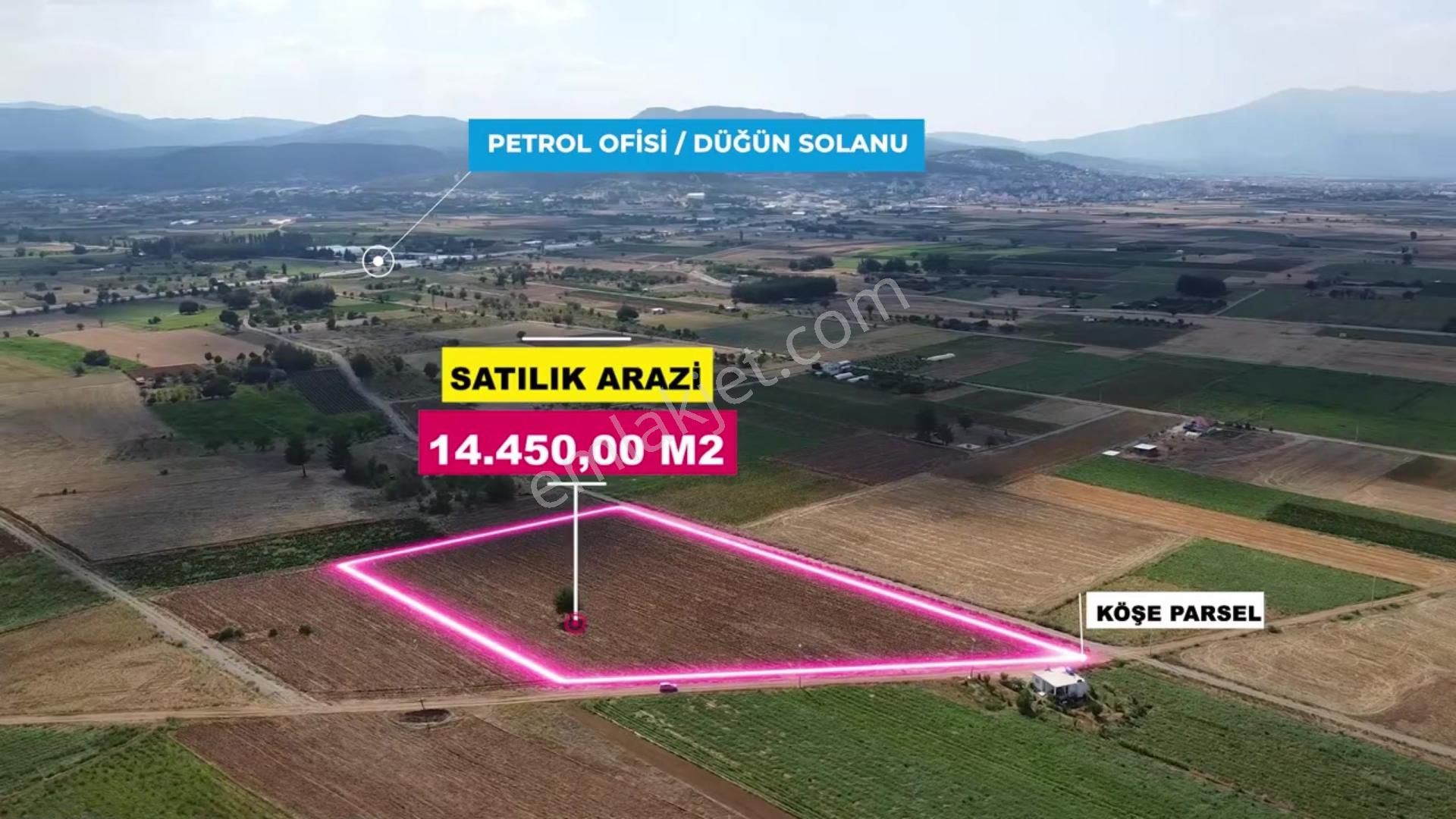 Acıpayam Akalan Satılık Tarla  DENİZLİ/ACIPAYAM AKALAN MAHALLESİNDE SATILIK 14.450 M2 TARLA