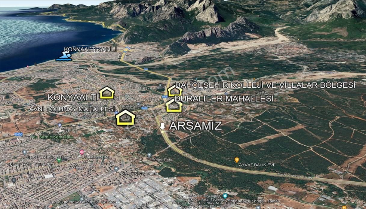 Antalya Kepez Duraliler Mah. Yatırımlık Satılık Tarla - Görsel 3