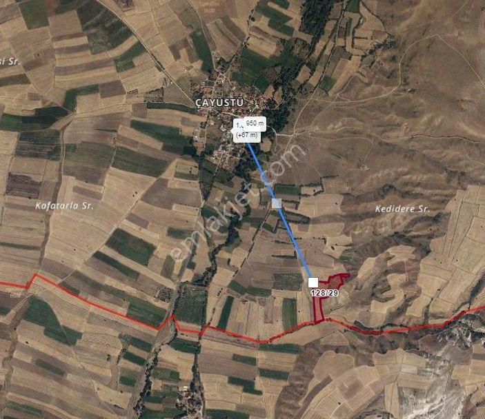 Dinar Çayüstü Köyü Yakını Yatırımlık Tek Tapu Arazi - Görsel 4