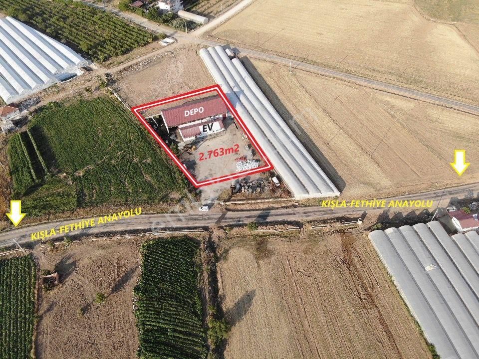 Antalya Elmalı İlçesinde Kışla-fethiye Anayoluna Cephe 2.763m2 Ticari İmarlı Satılık Depo Ve Ev - Görsel 4
