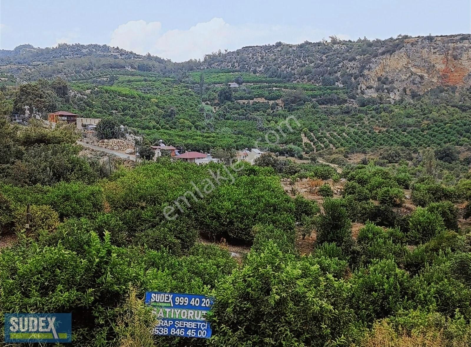 Mezitli Doğlu Satılık Bağ & Bahçe Sudex'ten Tece Doğlu Köyü'nde Ev Yapımına Uygun Satılık Bahçe