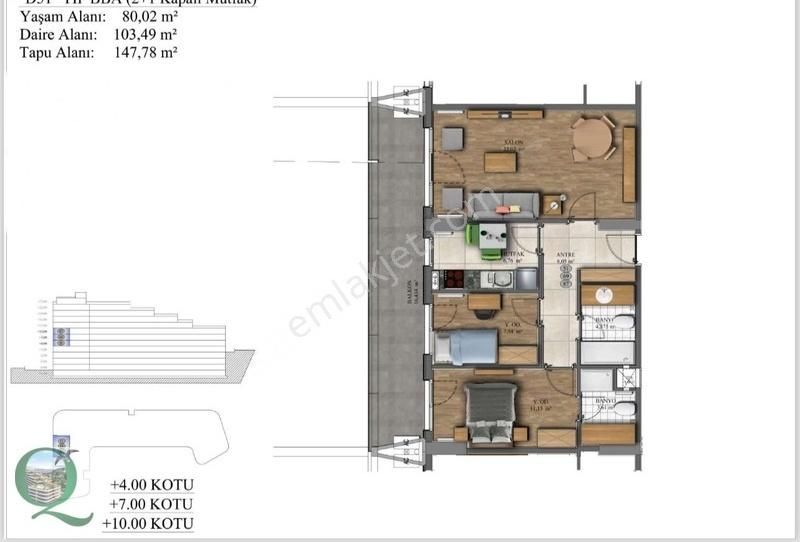 Pendik Dumlupınar Kiralık Residence QADRAJ GÖZDAĞI FIRSAT 2+1 KİRALIK