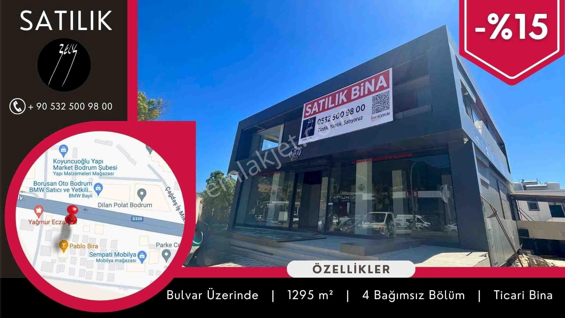 Bodrum Konacık Satılık Bina Konacık Bulvar Üzerinde Benzersiz Ticari Bina