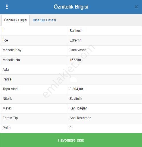 Edremit Akçay Satılık Zeytinlik AKÇAY COŞGUN EMLAK'TAN TOKİ'DE 8 DÖNÜM ZEYTİNLİK