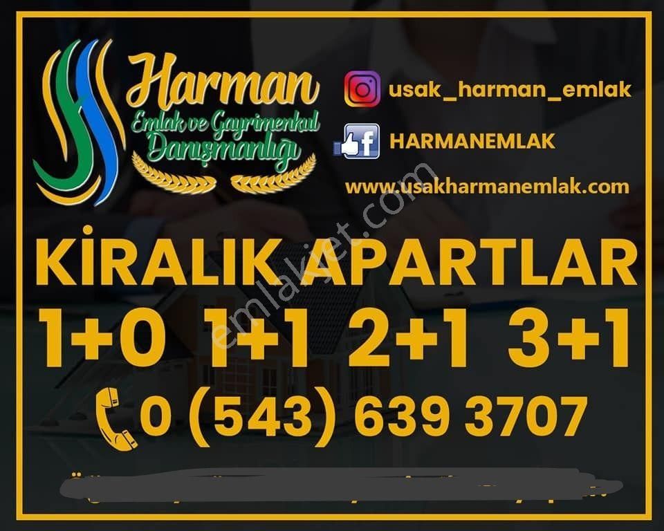 Uşak Merkez Ünalan Kiralık Daire HARMAN EMLAK'TAN HER BÜTÇEYE UYGUN EŞYALI KİRALIK APART DAİRELER /ÖRNEK İLANDIR