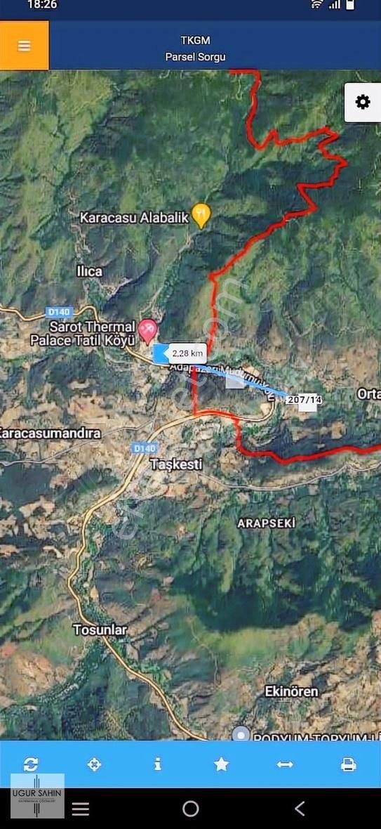 Mudurnu Ortaköy Köyü (Süveyköy) Satılık Bağ & Bahçe SAROT TERMAL'E 2 KM MESAFEDE 1.500 M2 FINDIKLIK BAKIMLI