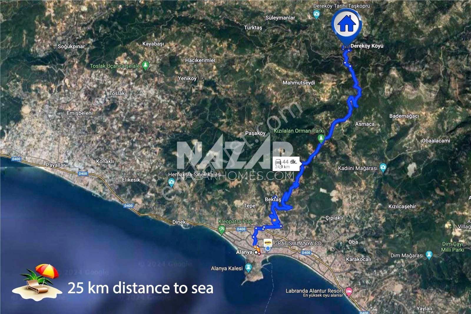 Alanya Dere Türbelinas'ta Satılık 403 M² Bahçe Ve 3+1 Müstakil Ev - Görsel 4