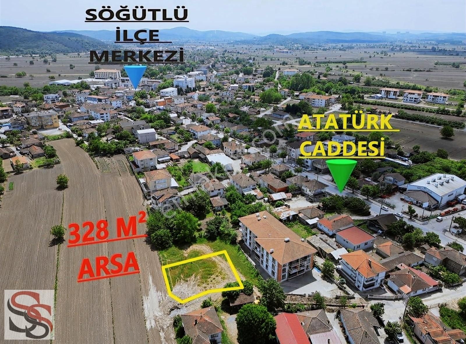 Söğütlü Orta Satılık Konut İmarlı SÖĞÜTLÜ MERKEZDE 328 M² %35 - 3 KAT KONUT İMARLI ARSA