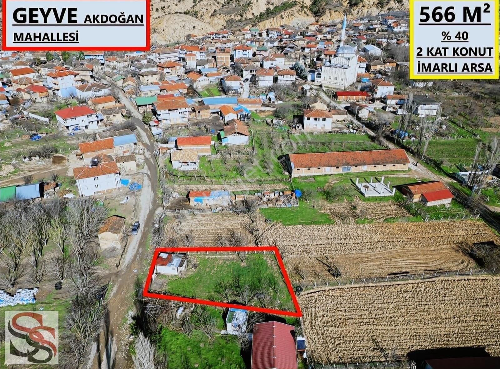 Geyve Akdoğan Satılık Konut İmarlı GEYVE AKDOĞAN MAHALLESİ 566 M² %40 2 KAT KONUT İMARLI ARSA