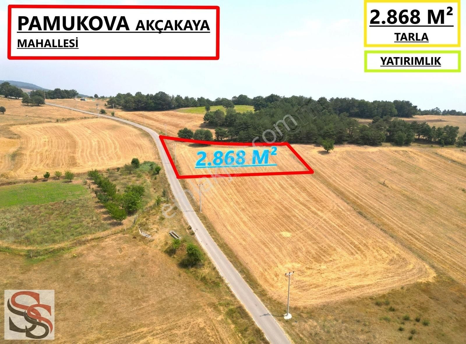 Pamukova Akçakaya Satılık Tarla Pamukova Akçakaya Mahallesinde Muhteşem Konumda 2.868 M² Tarla