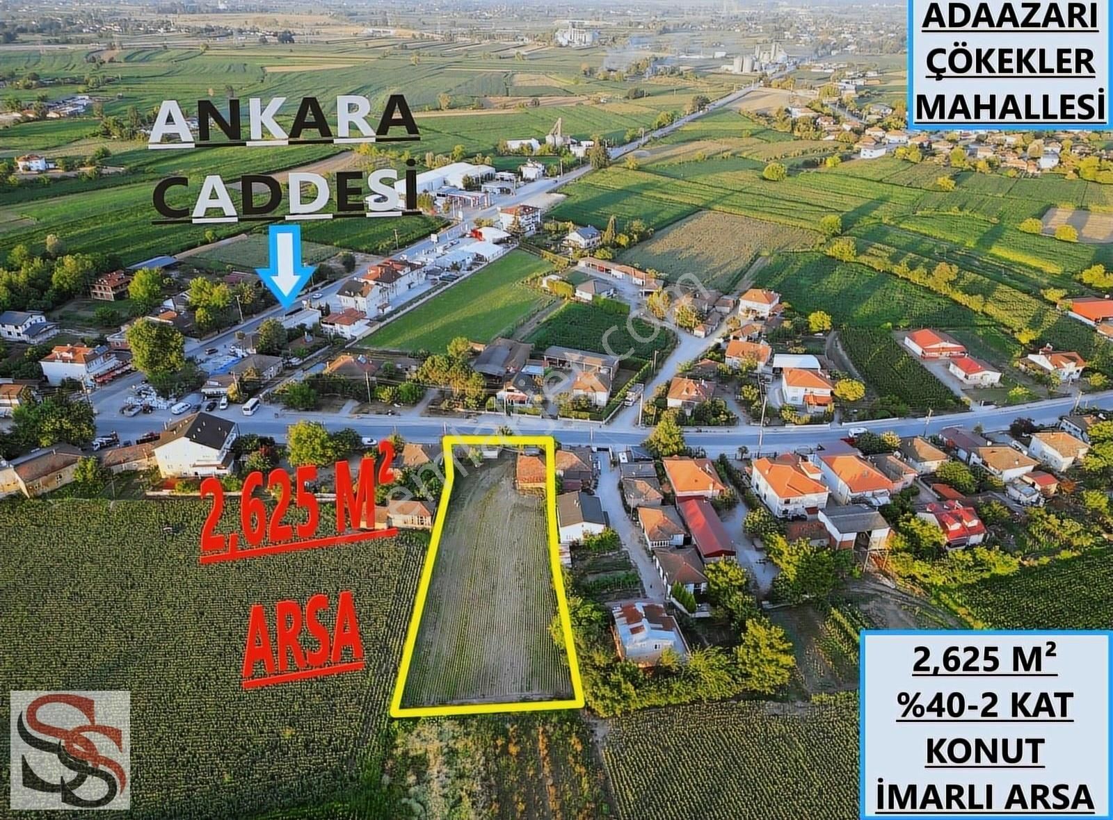 Adapazarı Çökekler Satılık Konut İmarlı ADAPAZARI ÇÖKEKLER MAHALLESİNDE 2,625 M² %40 - 2 KAT İMARLI ARSA