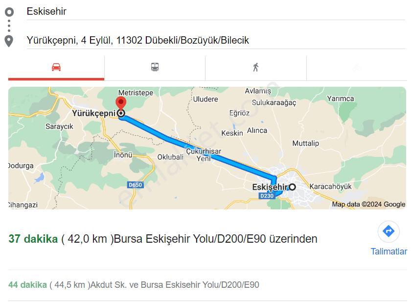 Bilecik Bozüyük Dübekli Köyü'nde 2056 M² Satılık Tarla - Görsel 9