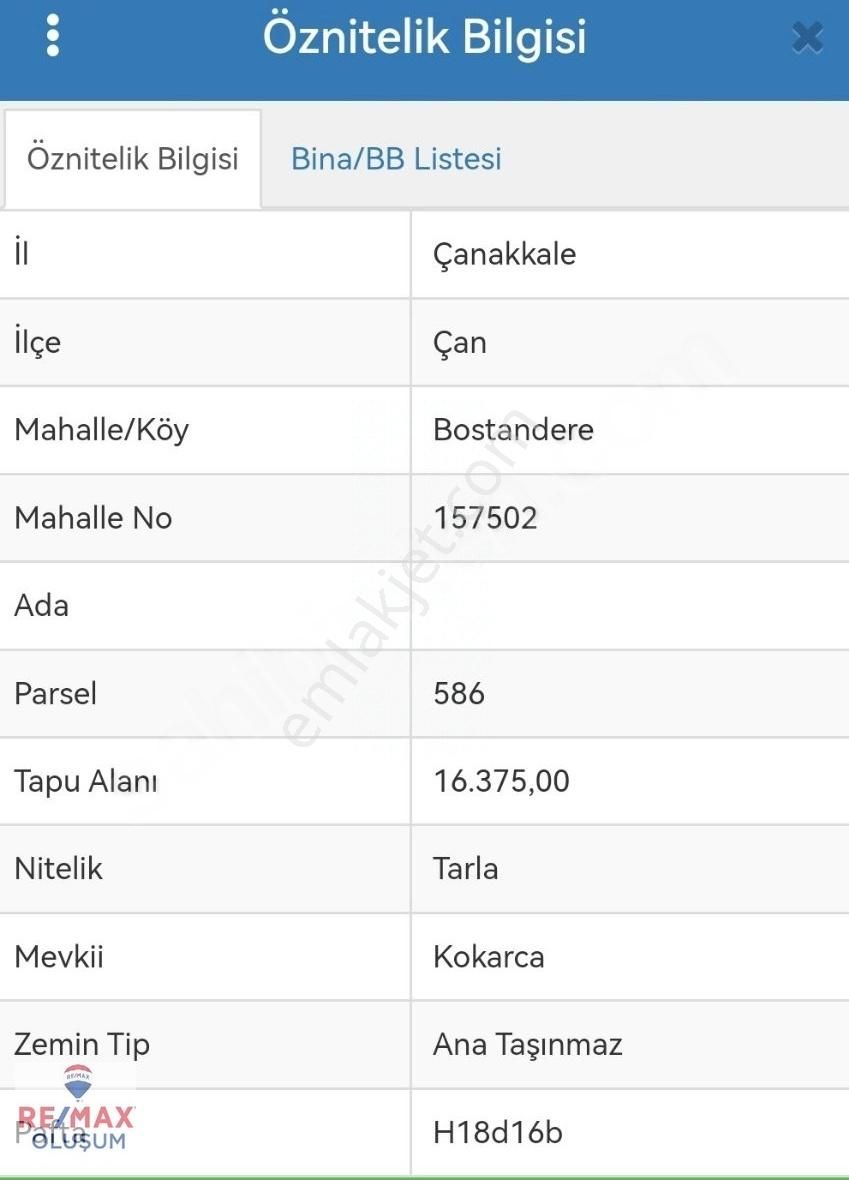 Çan Bostandere Köyü Satılık Tarla Çanakkale Çan Satılık 31375m2 Fırsat Tarla Tekliflere Açık