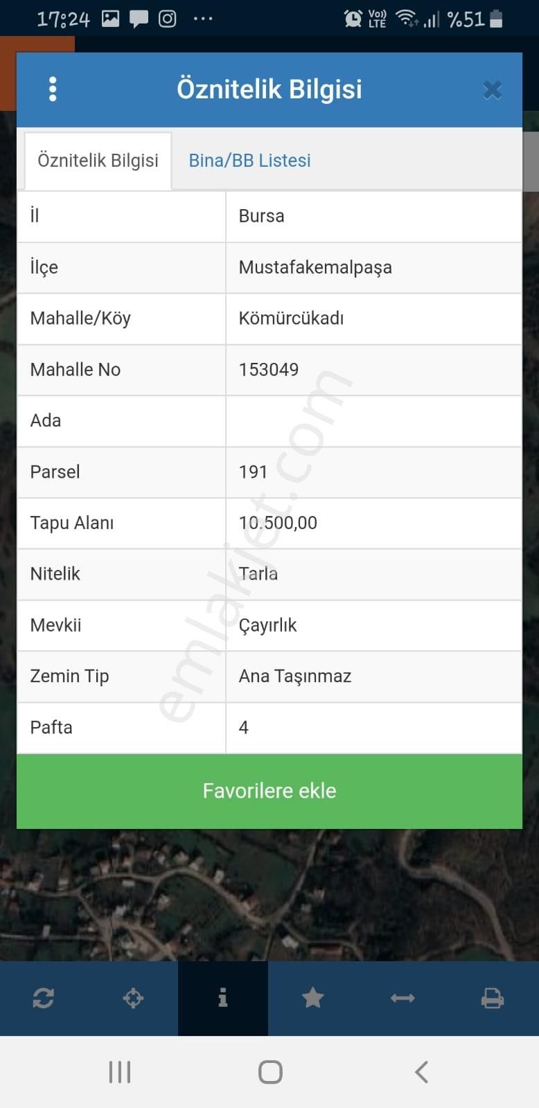 Mustafakemalpaşa Kömürcükadı Satılık Tarla  MUSTAFAKEMALPAŞA KÖMÜRCÜKADI MAH. 10500 M2 SATILIK ARAZİ.