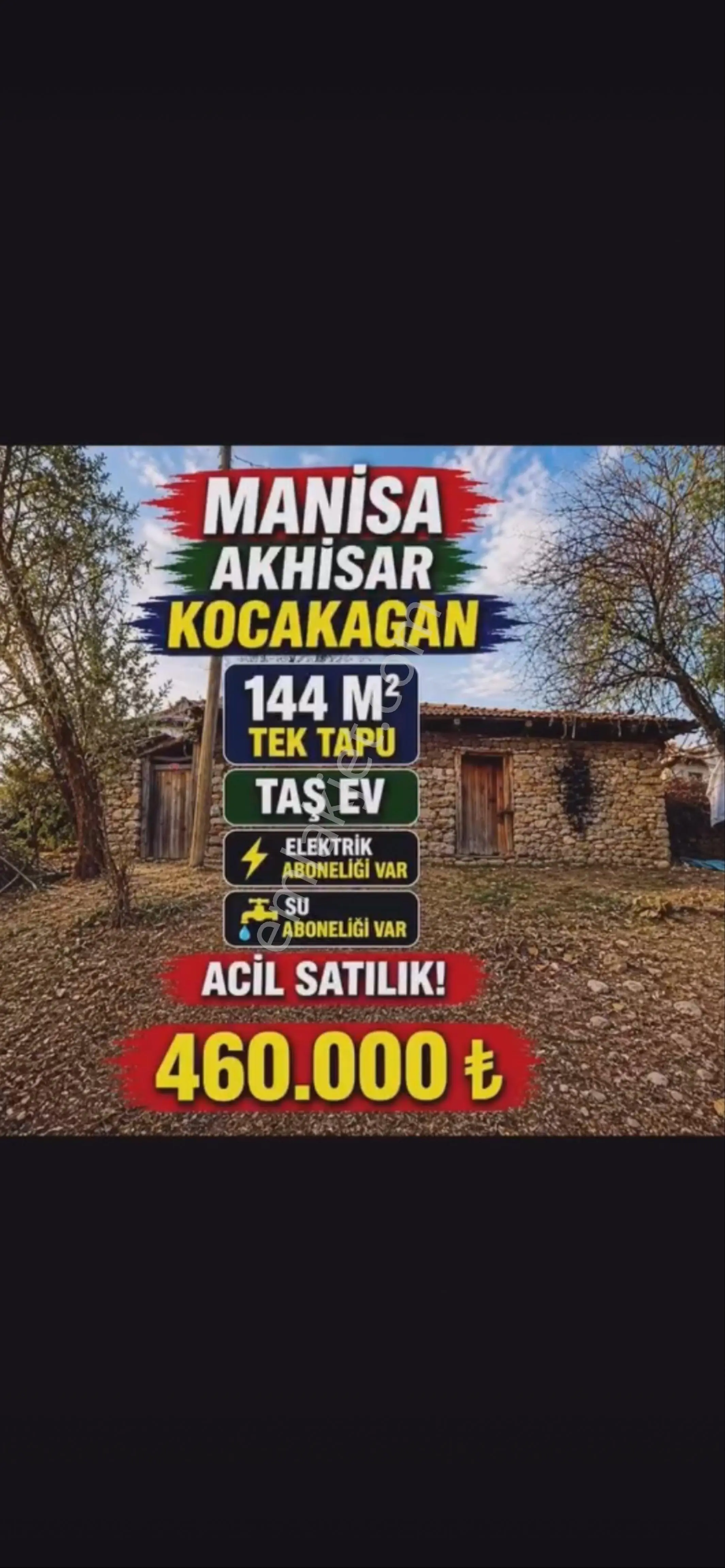 Manısa Akhısar Kocakağan Köyunde Su Ve Elektırık Abanesı Olan Icınde Taş Bınası Yerımız - Görsel 3