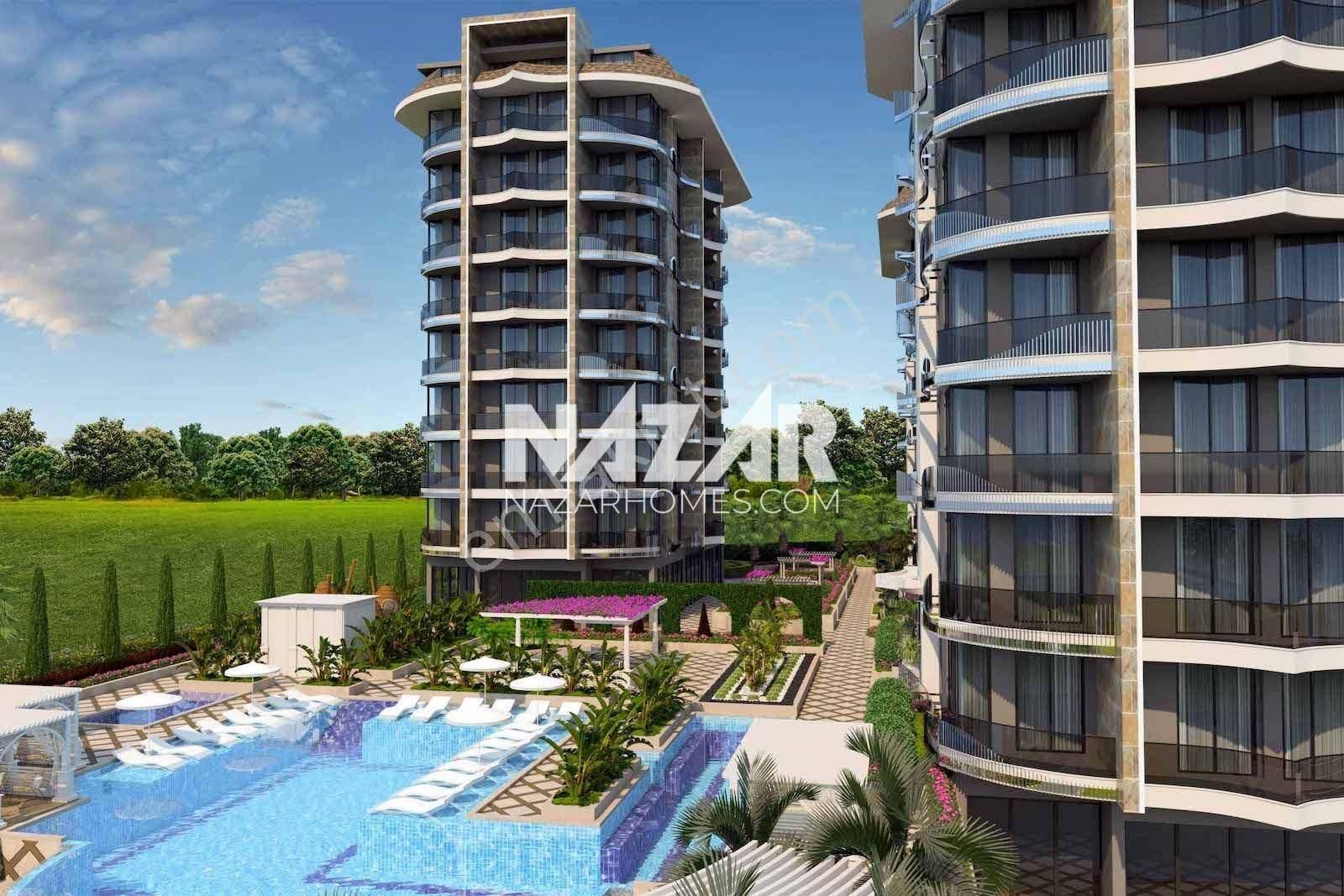 Alanya Tosmur Satılık 1+1 Deniz Manzaralı Daire - Görsel 8