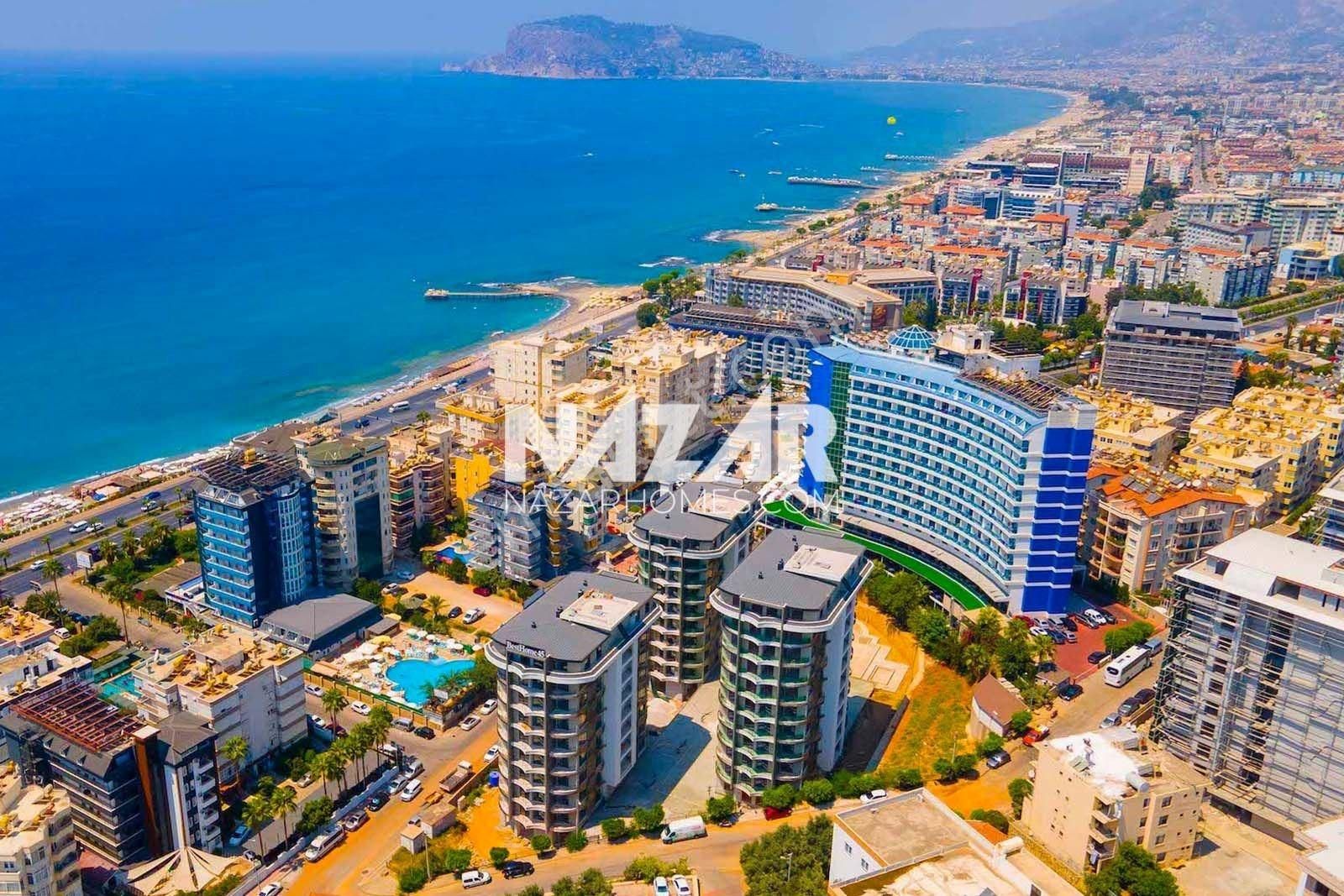 Alanya Tosmur Satılık 1+1 Deniz Manzaralı Daire - Görsel 11