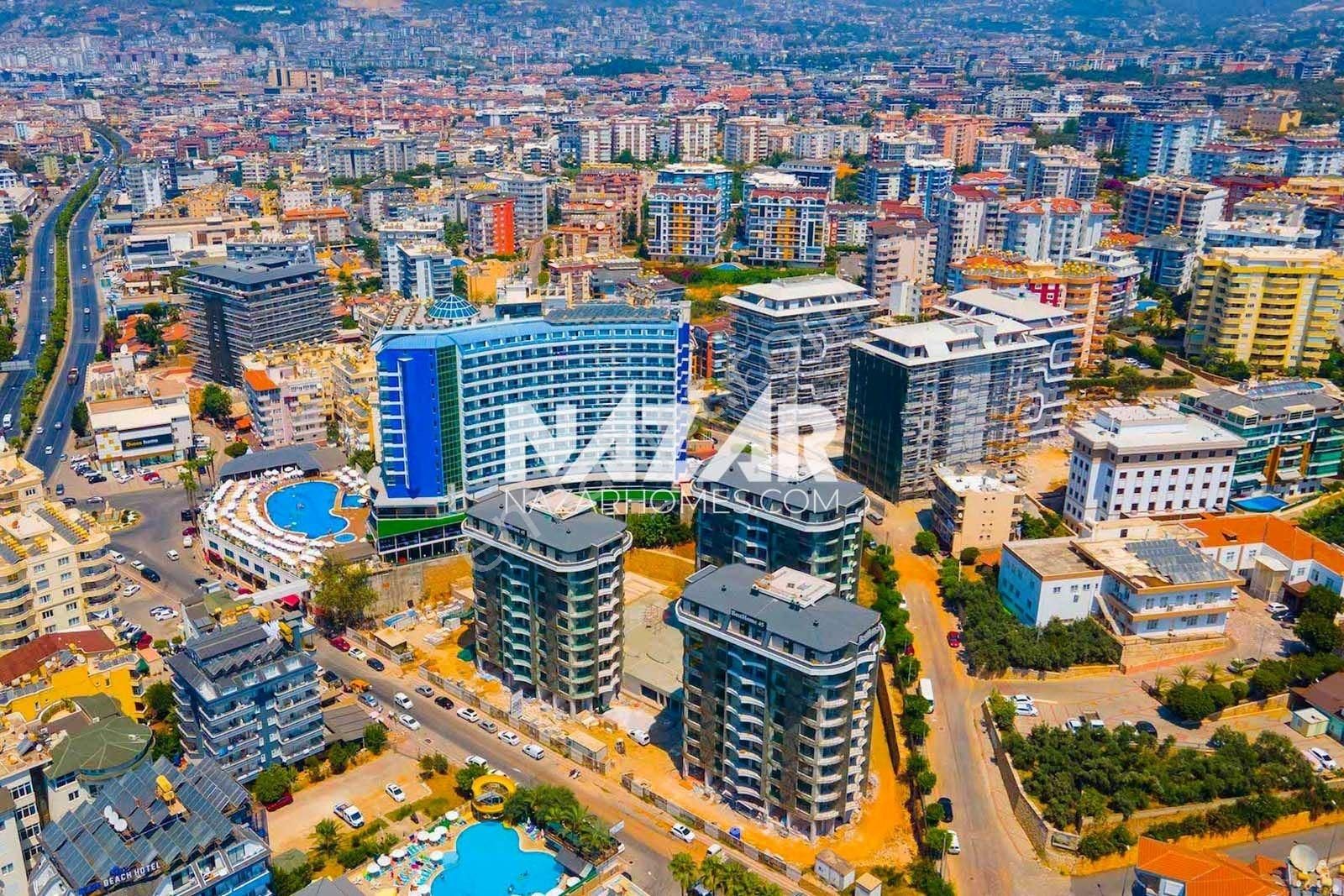 Alanya Tosmur Satılık 1+1 Deniz Manzaralı Daire - Görsel 4