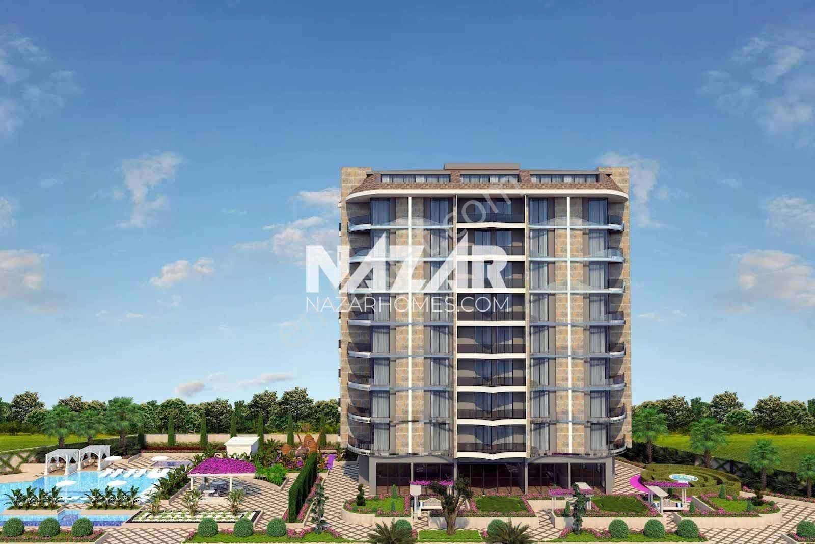 Alanya Tosmur Satılık 1+1 Deniz Manzaralı Daire - Görsel 3