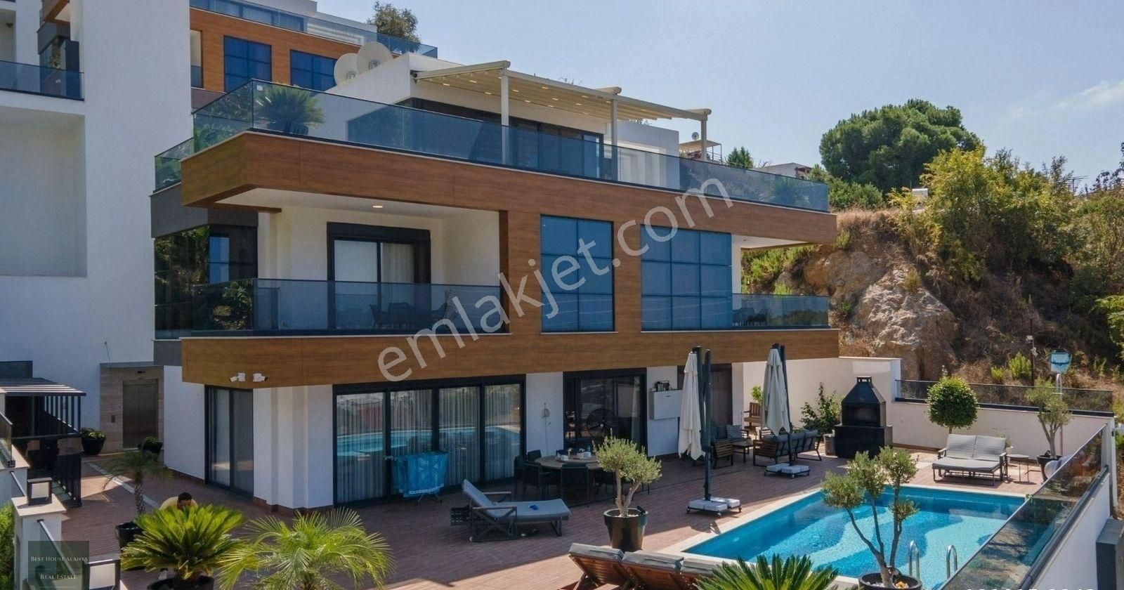 Alanya Mahmutlar Satılık Villa ALANYA KARGICAK 4+2 ÖZEL HAVUZLU FUL MANZARALI A+KALİTE SATILIK LÜKS VİLLA