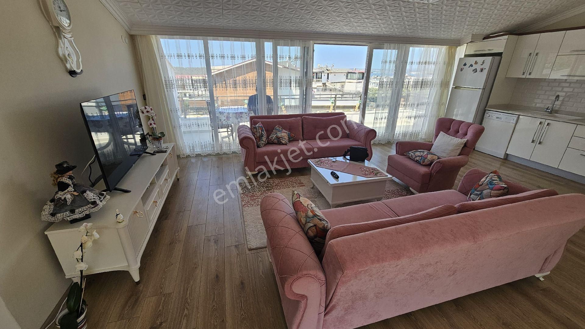 Didim Akbük'te Bakımlı Site İçinde Eşyalı 3+1 Dubleks Daire - Görsel 5