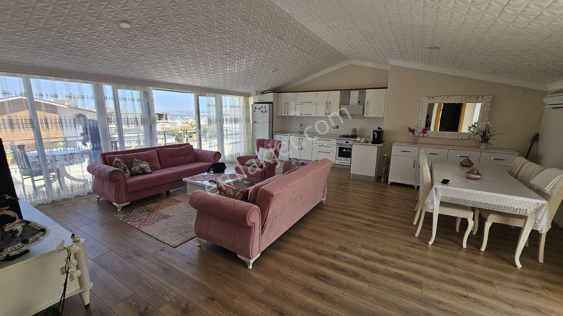 Didim Akbük'te Bakımlı Site İçinde Eşyalı 3+1 Dubleks Daire - Görsel 17