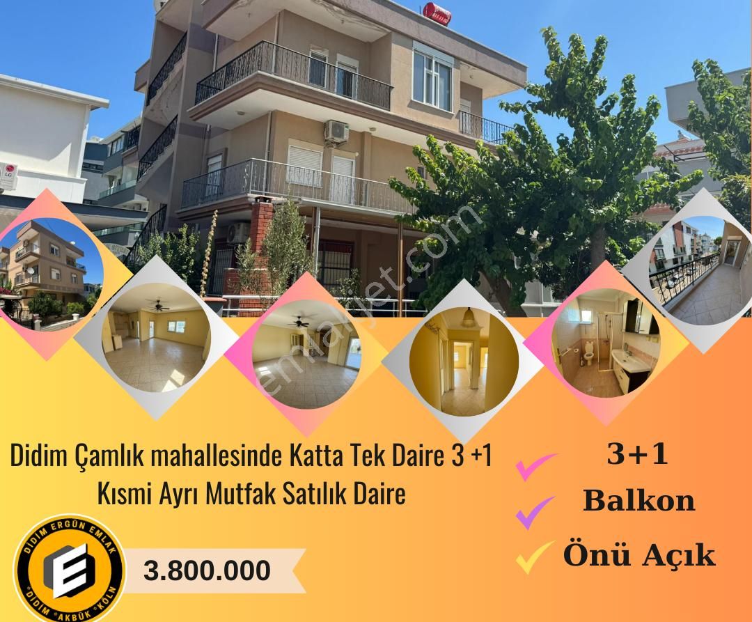 Didim Çamlık Satılık Daire Didim Çamlık Mahallesin De 3+1 Kısmi Ayrı Mutfak Satılık Daire ( Ek :1123 )