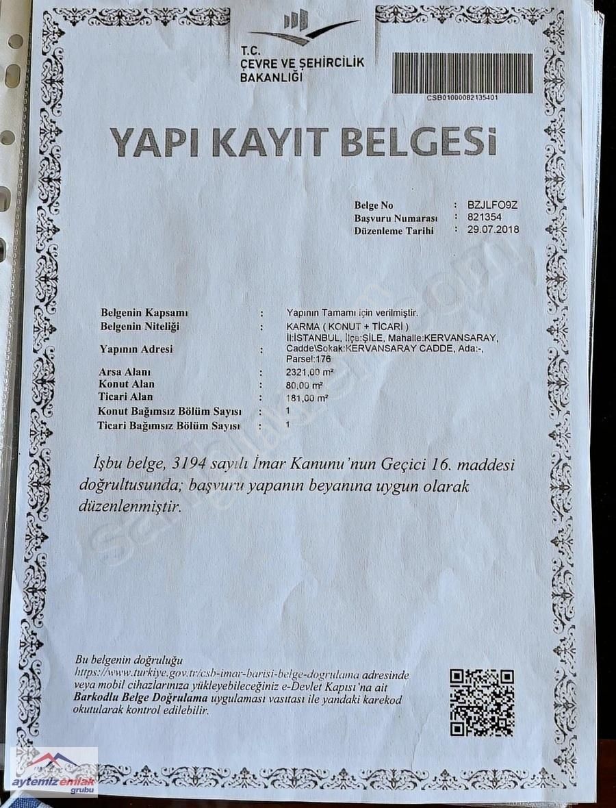 Aytemiz Emlak Şile Kervansaray Köyün'de Doğa İçin Satılık İşyeri - Görsel 11