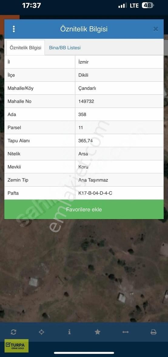 Dikili Candarlı Satılık İmarlı Arsa - Görsel 2