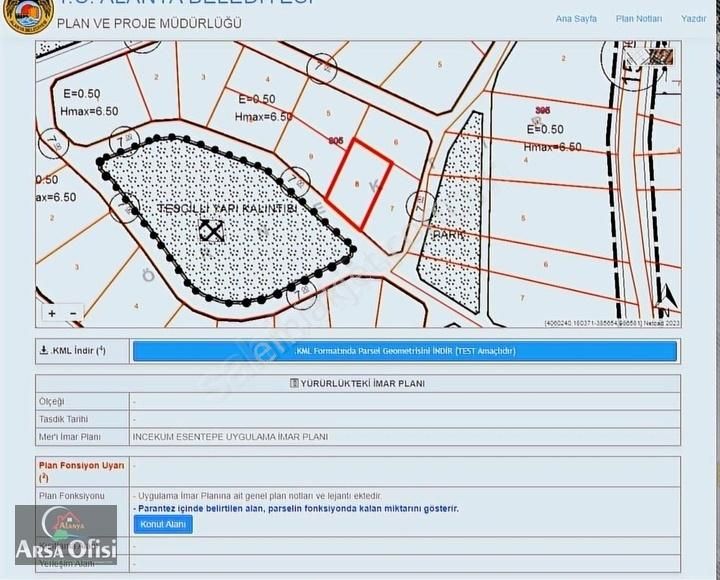 Alanya İncekum Satılık Konut İmarlı TAKAS OLUR ALANYA İNCEKUM DA SATILIK DENİZ MANZARALI İMARLI ARSA