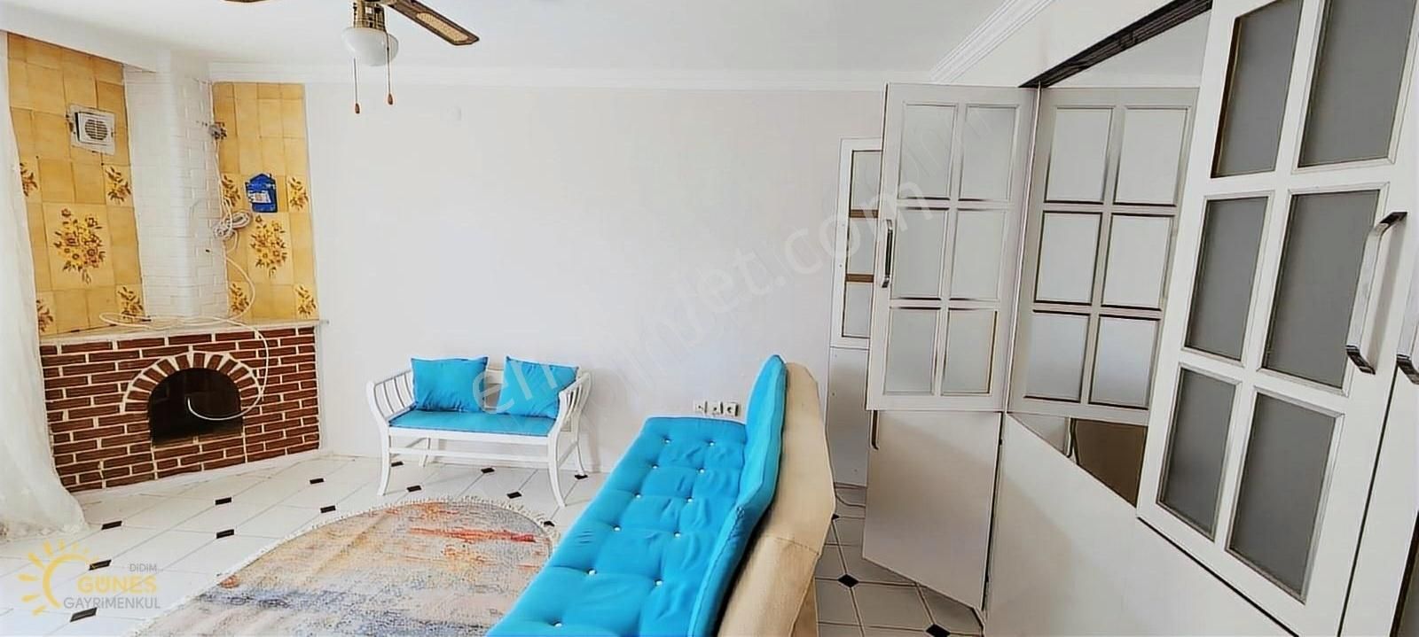 Didim Çamlık Kiralık Daire ÇAMLIKTA NEZİH MUHİTTE DENİZE 2DK TERASLI ŞÖMİNELİ EŞYALI 2+1