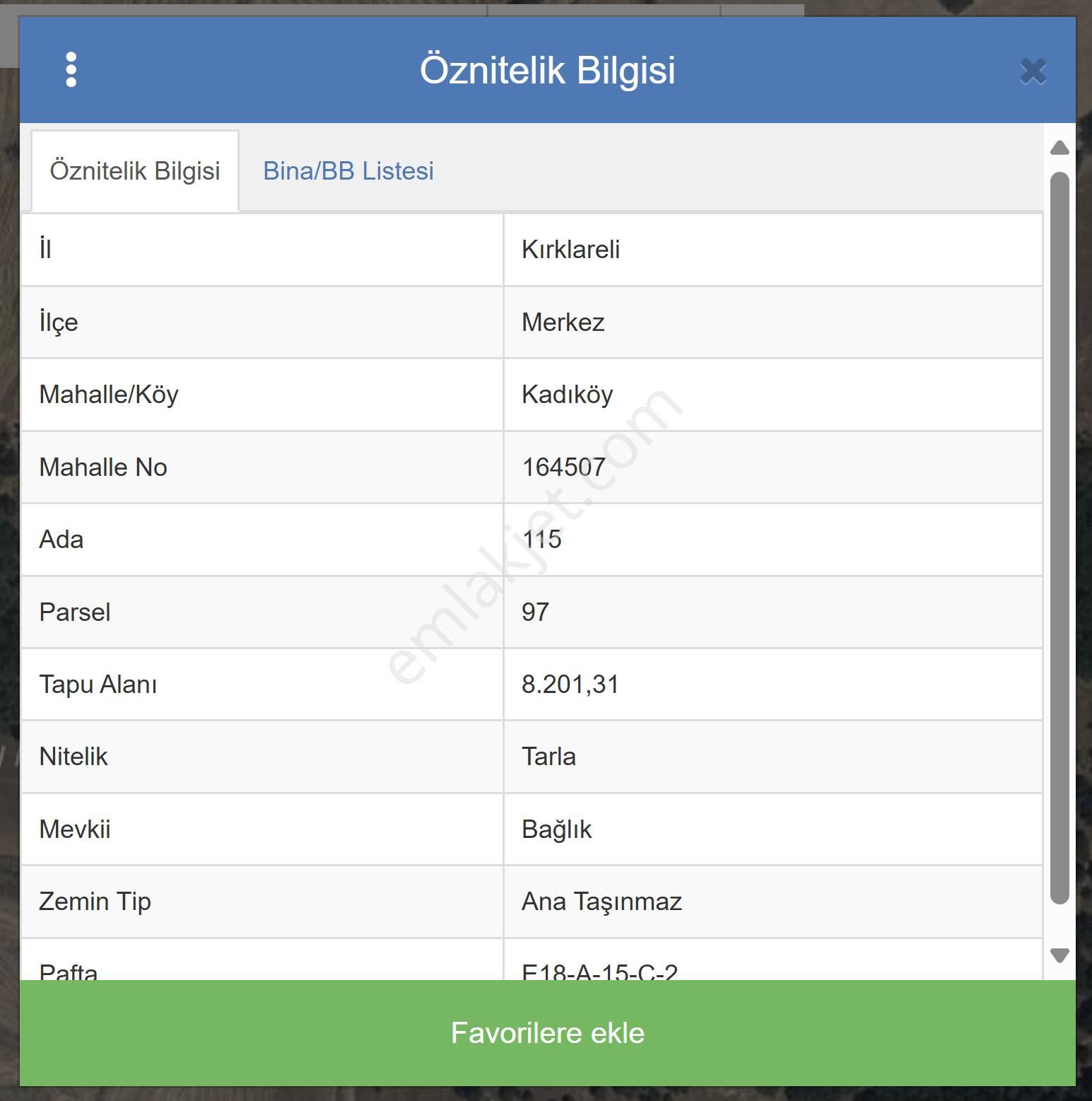 Kırklareli Merkez Kadıköy Köyü Satılık Tarla Kırklareli Merkez Kadıköyde Satılık 8.201 M2 Fırsat Arazi