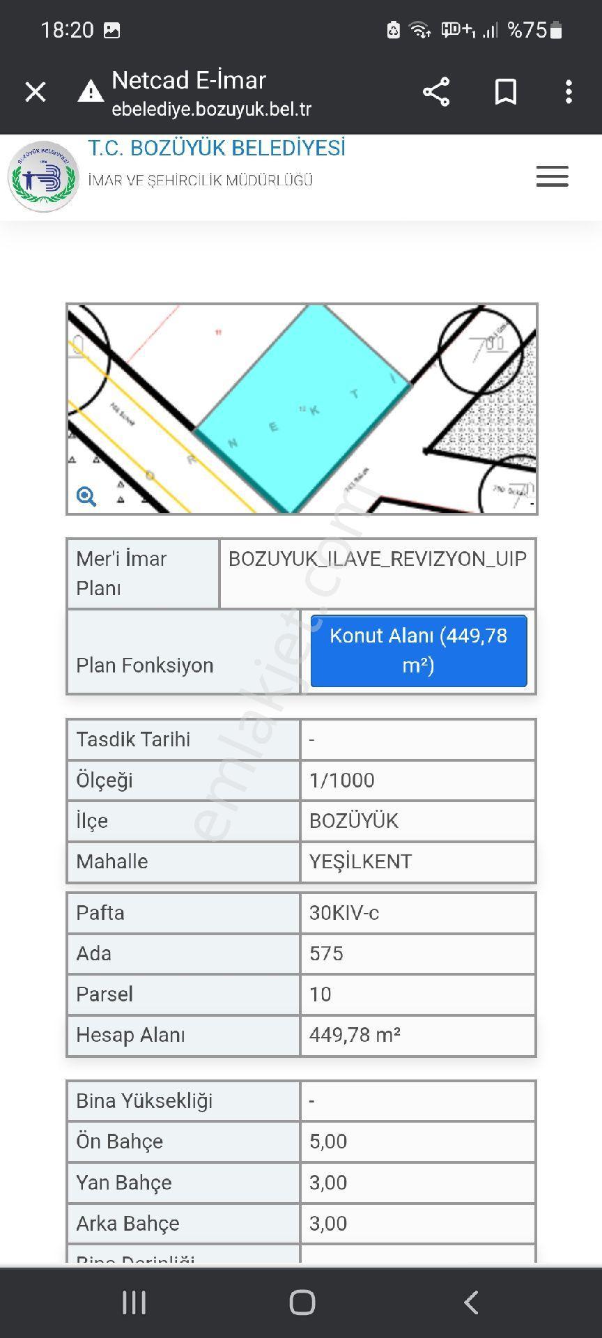 Devlet Hastanesine Yürüme Mesafesinde Bozüyük Manzaralı Arsa - Görsel 3